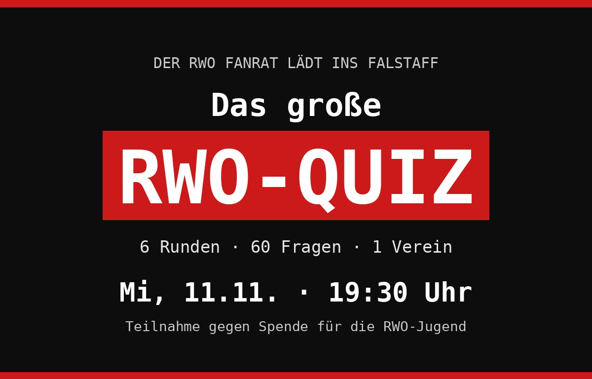 RWO-Quiz im Falstaff Oberhausen am 11.11.